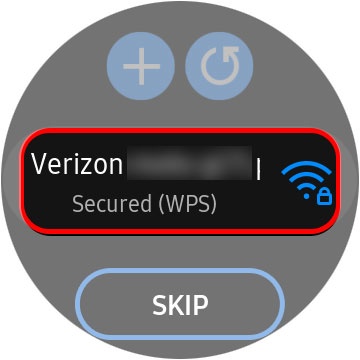 Galaxy watch not connecting to store network verizon