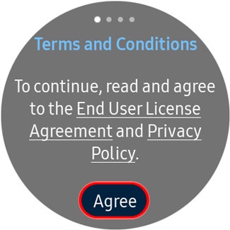 Agree to end user license and privacy policy