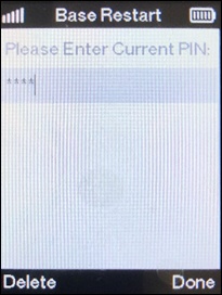 Enter the PIN code