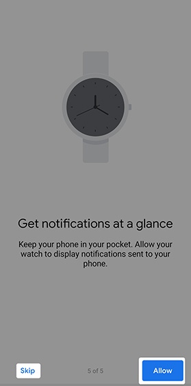 Wear OS get notifications