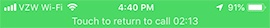 Wi-Fi call indicator