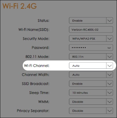 Wi-Fi Channel